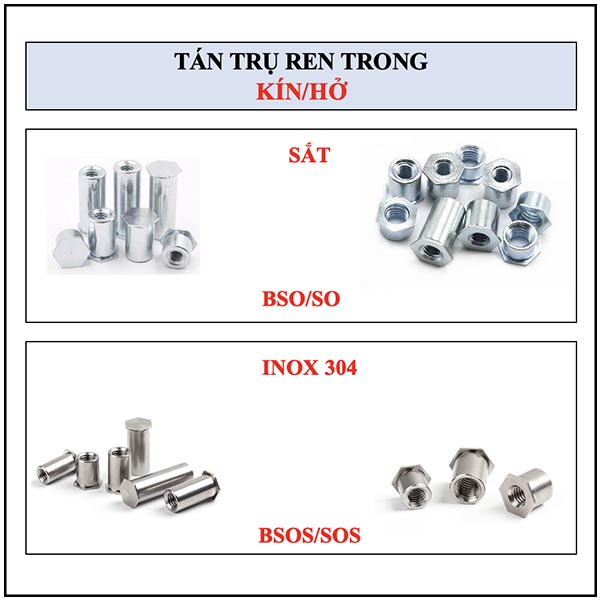 TÁN ÉP TRỤ REN TRONG  ( BSO / BSOS/BSOA ..)